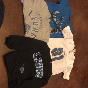 Boys 4t winter/summer Detroit Lions clothes